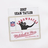 Sweat à capuche pour homme Mitchell & Ness Sean Taylor White Washington Commanders Player Name Number Legacy Jersey