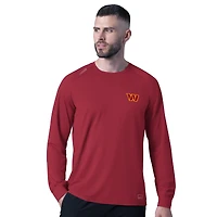 Men's MSX by Michael Strahan  Burgundy Washington Commanders Forward Long-Sleeve T-Shirt