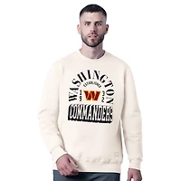 Men's MSX by Michael Strahan  White Washington Commanders Whiteout Tri-Blend Sweatshirt