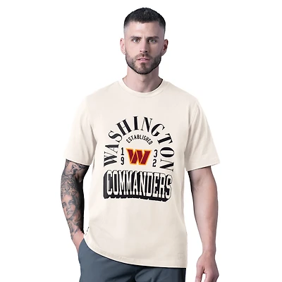 T-shirt vintage MSX par Michael Strahan pour homme, motif Washington Commanders Whiteout