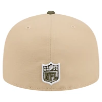 Men's New Era  Beige/Olive Washington Commanders Color Pack A-Frame 59FIFTY Fitted Hat