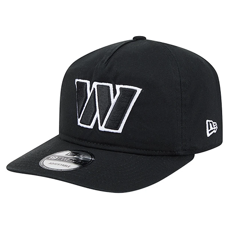 Casquette ajustable New Era Washington Commanders 19TWENTY noire/blanche pour homme