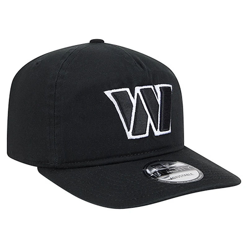 Casquette ajustable New Era Washington Commanders 19TWENTY noire/blanche pour homme