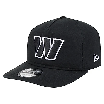 Casquette ajustable New Era Washington Commanders 19TWENTY noire/blanche pour homme