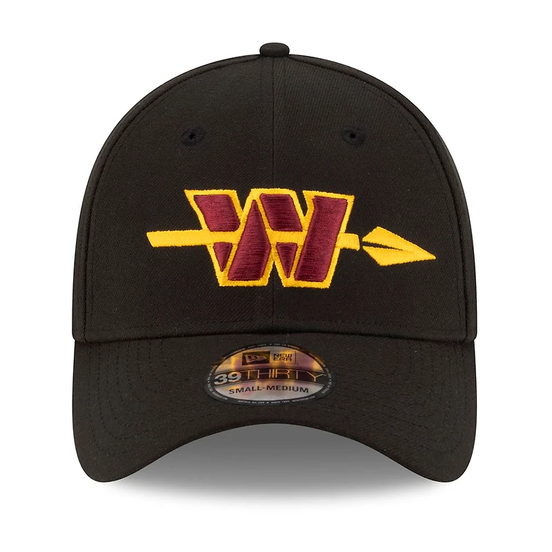 Men's New Era Black Washington Commanders Alternate 39THIRTY Flex Hat