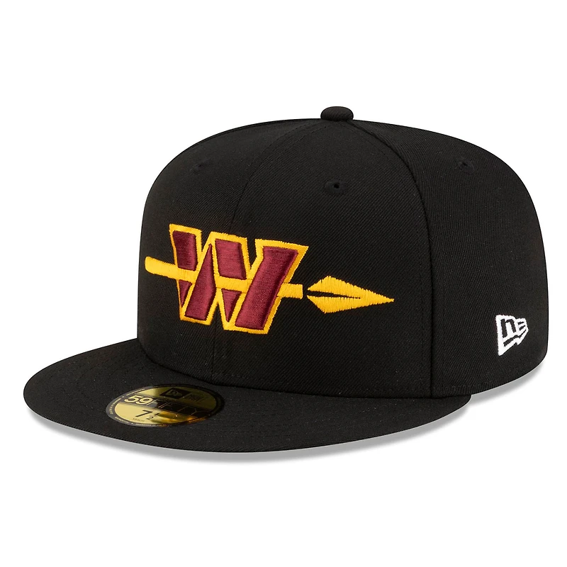 Men's New Era Black Washington Commanders Alternate 59FIFTY Fitted Hat