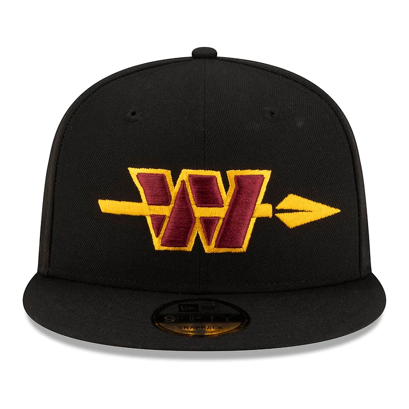 Men's New Era Black Washington Commanders Alternate 9FIFTY Snapback Hat
