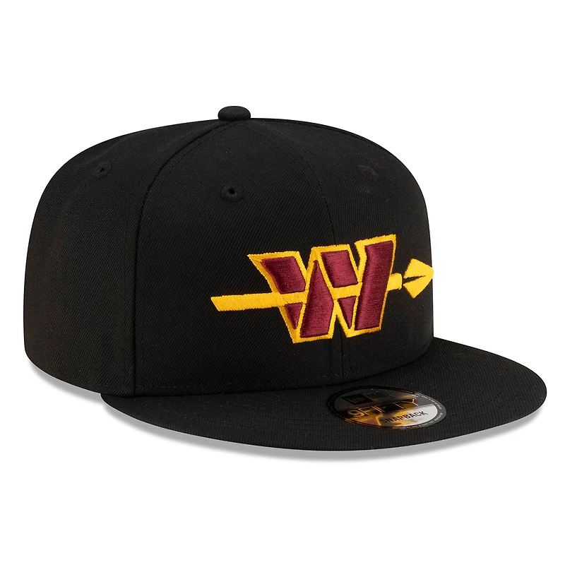 Men's New Era Black Washington Commanders Alternate 9FIFTY Snapback Hat