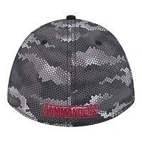 Men's New Era  Black Washington Commanders Camo A-Frame 39THIRTY Flex Hat