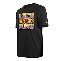 T-shirt noir de l'équipe la ville des Washington Commanders New Era pour homme