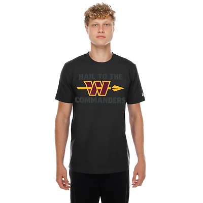 Men's New Era Black Washington Commanders Hail to the T-Shirt