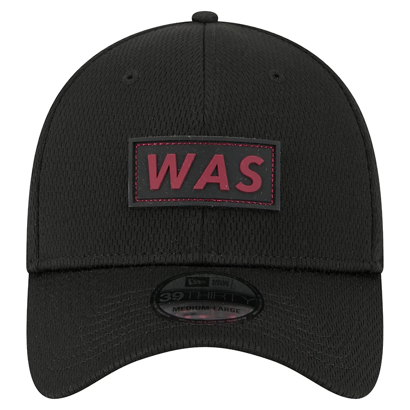 Men's New Era  Black Washington Commanders Scoreboard 39THIRTY Flex Hat