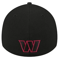 Men's New Era  Black Washington Commanders Scoreboard 39THIRTY Flex Hat