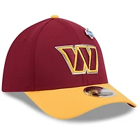 Men's New Era  Burgundy/Gold Washington Commanders 2026 NFL Draft 39THIRTY M-Crown Flex Hat
