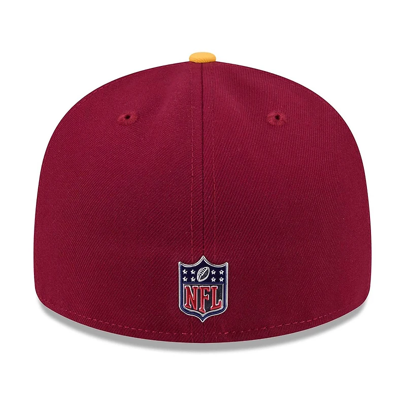 Men's New Era  Burgundy/Gold Washington Commanders 2026 NFL Draft Pre-Curved 59FIFTY Fitted Hat