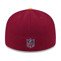 Men's New Era  Burgundy/Gold Washington Commanders 2026 NFL Draft Pre-Curved 59FIFTY Fitted Hat