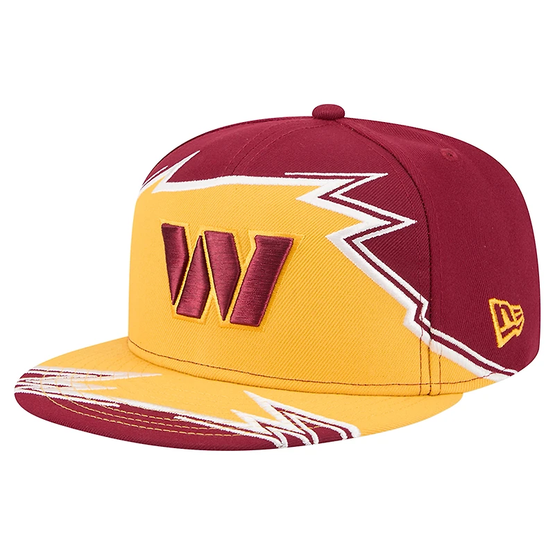 Casquette ajustée Washington Commanders Break 59FIFTY New Era bordeaux/doré pour homme