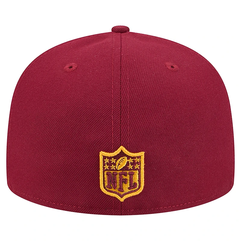 Men's New Era  Burgundy/Gold Washington Commanders Break 59FIFTY Fitted Hat