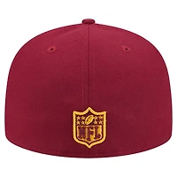 Men's New Era  Burgundy/Gold Washington Commanders Break 59FIFTY Fitted Hat