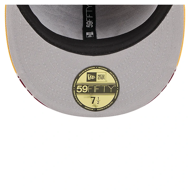 Men's New Era  Burgundy/Gold Washington Commanders Break 59FIFTY Fitted Hat