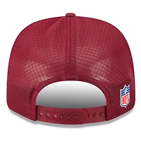 Casquette camionneur ajustable 9SEVENTY bordeaux New Era pour homme, Washington Commanders 2025 Sideline