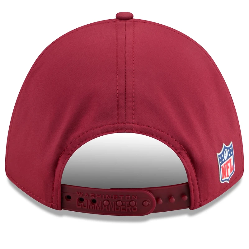 Casquette ajustable 9FORTY bordeaux New Era pour homme, Washington Commanders 2025 Sideline