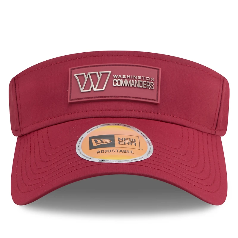 Visière latérale bordeaux New Era Washington Commanders 2025 pour homme
