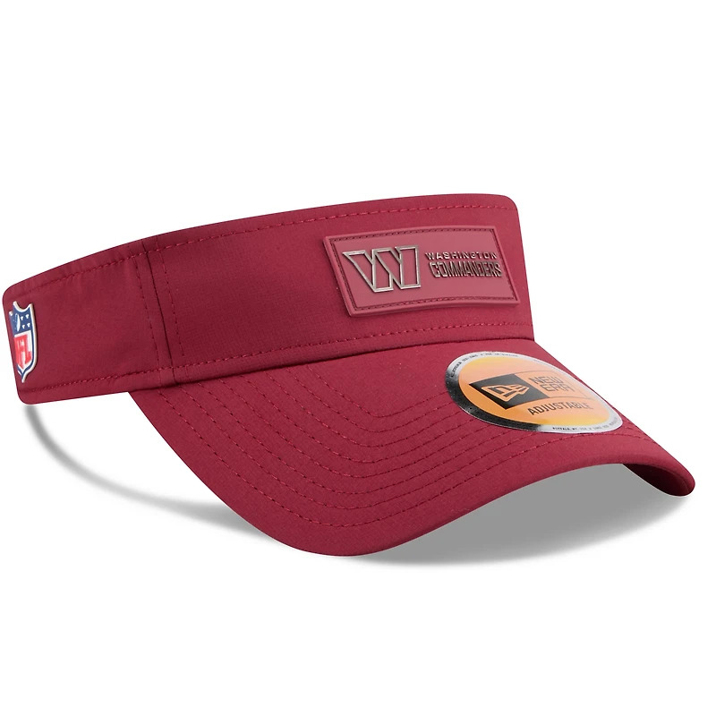 Visière latérale bordeaux New Era Washington Commanders 2025 pour homme