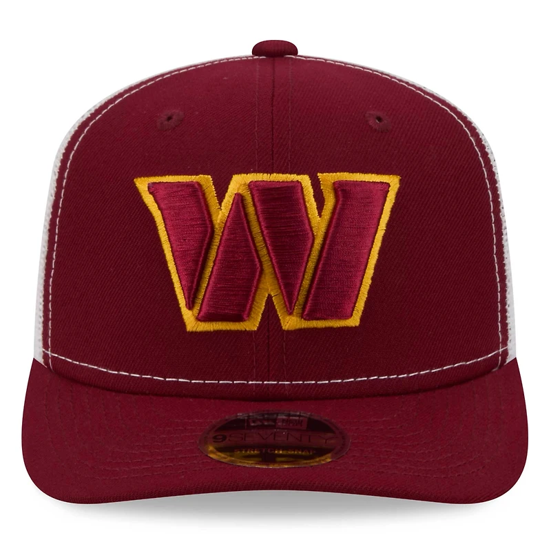 Men's New Era  Burgundy Washington Commanders 9SEVENTY Trucker Adjustable Hat