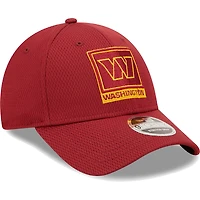 Casquette New Era Washington Commanders A-Frame - 9FORTY Snapback pour homme, bourgogne