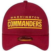Casquette ajustable 9FORTY New Era Washington Commanders A-Frame Trucker bourgogne pour homme