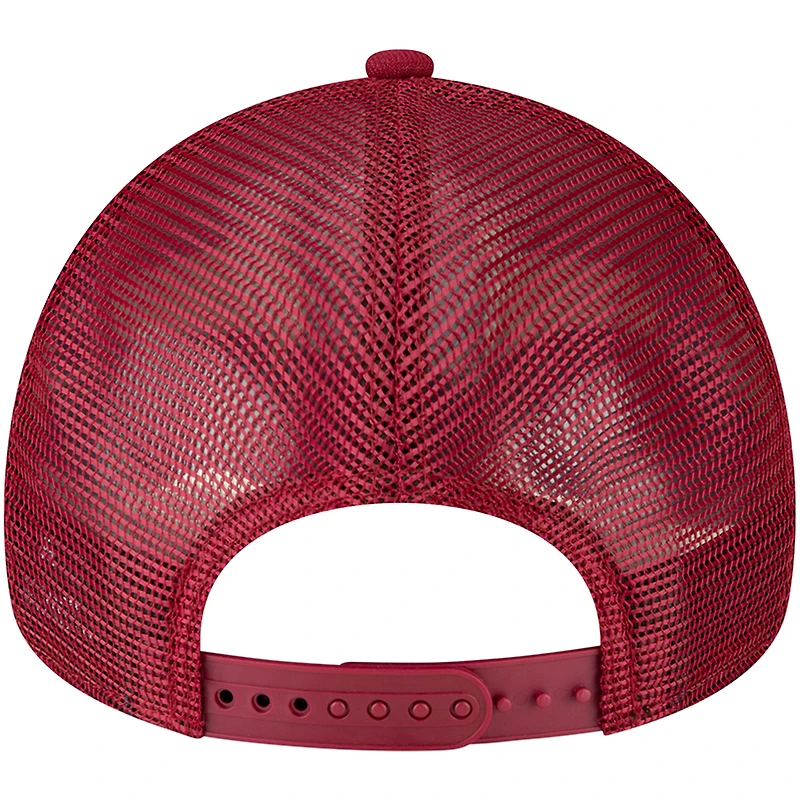 Casquette ajustable 9FORTY New Era Washington Commanders A-Frame Trucker bourgogne pour homme