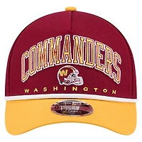 Casquette ajustable New Era 9FORTY A-Frame bordeaux Washington Commanders pour homme