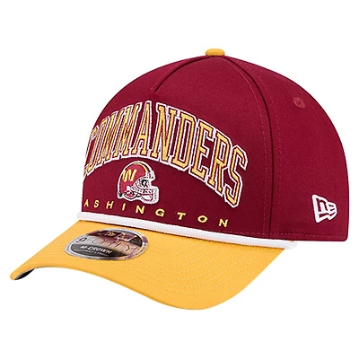 Casquette ajustable New Era 9FORTY A-Frame bordeaux Washington Commanders pour homme