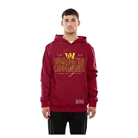 Sweat à capuche rétro authentique Washington Commanders Combine bordeaux New Era pour homme