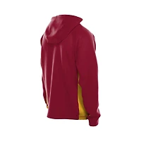 Men's New Era  Burgundy Washington Commanders Combine Authentic Raglan Scuba Full-Zip Hoodie