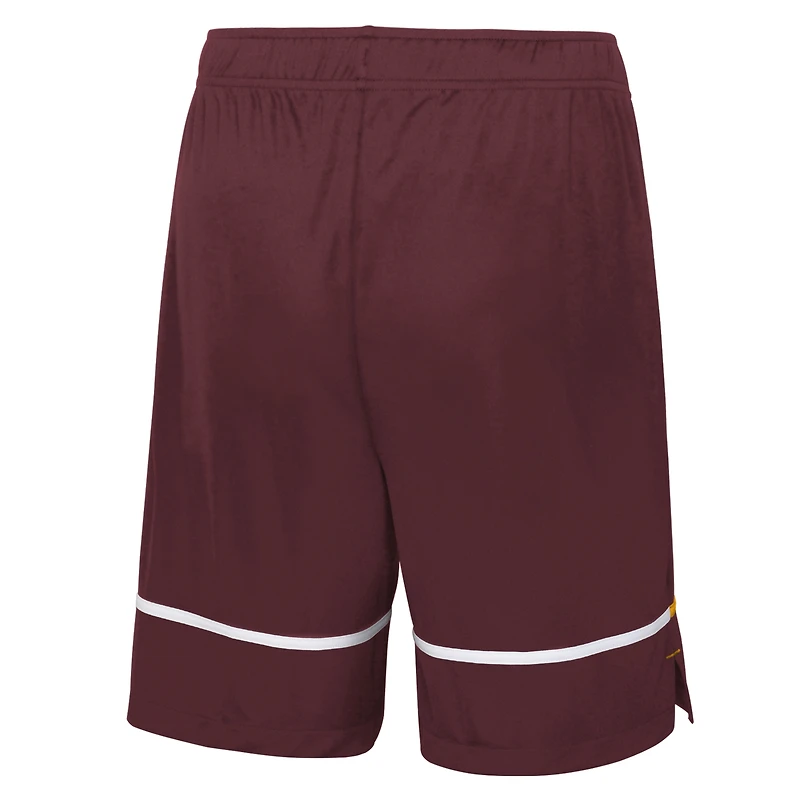 Short d'entraînement New Era Washington Commanders Combine Authentic Rusher bourgogne pour homme