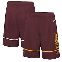 Short d'entraînement New Era Washington Commanders Combine Authentic Rusher bourgogne pour homme