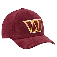 Men's New Era Burgundy Washington Commanders Cord Corduroy 9FORTY A-Frame Adjustable Hat