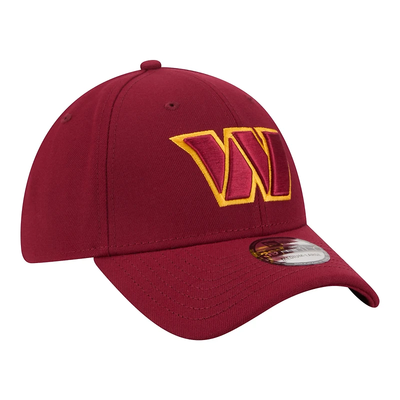 Men's New Era Burgundy Washington Commanders Core Team 39THIRTY Flex Hat