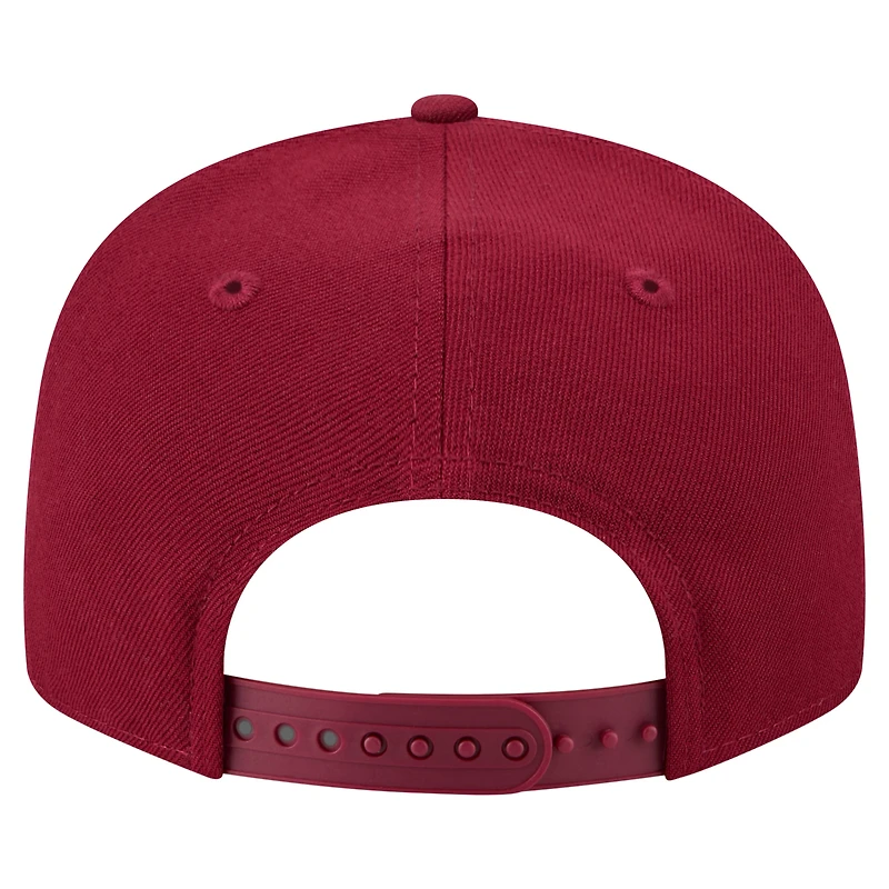 Men's New Era Burgundy Washington Commanders Core Team Script 9FIFTY Snapback Hat