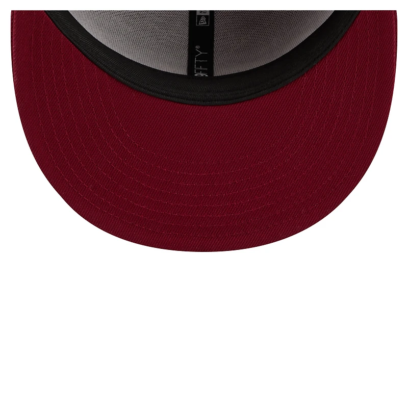 Men's New Era Burgundy Washington Commanders Core Team Script 9FIFTY Snapback Hat