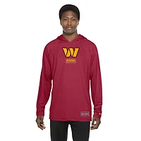 Sweat à capuche fonctionnel New Era bordeaux Washington Commanders pour homme
