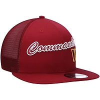 Men's New Era Burgundy Washington Commanders Lit Trucker 9FIFTY Snapback Hat
