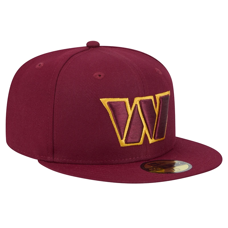 Men's New Era Burgundy Washington Commanders  Main 59FIFTY Fitted Hat