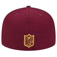 Casquette ajustée Washington Commanders Main 59FIFTY bordeaux New Era pour homme