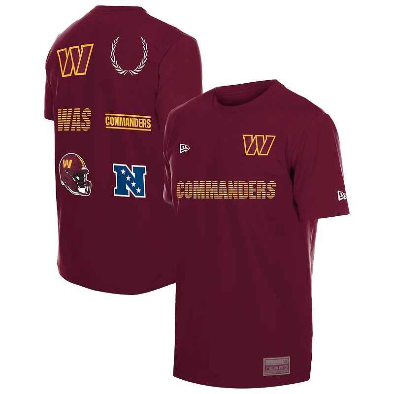 Men's New Era  Burgundy Washington Commanders Match T-Shirt