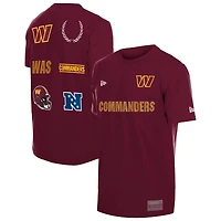T-shirt New Era bordeaux Washington Commanders Match pour homme