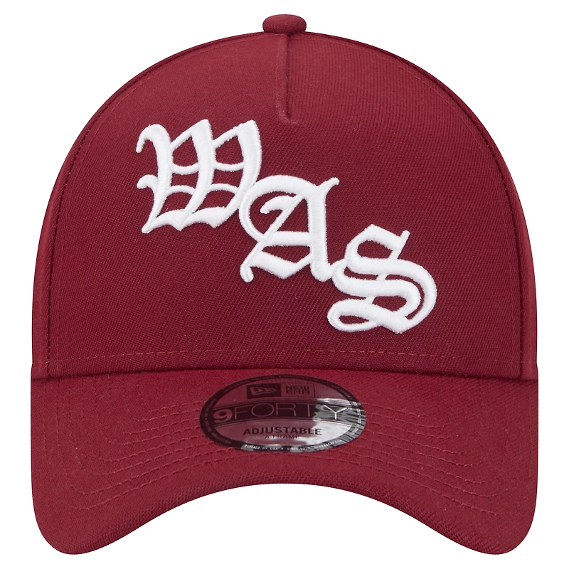 Men's New Era Burgundy Washington Commanders Mystic 9FORTY A-Frame Adjustable Hat