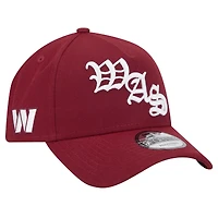 Casquette ajustable en forme de A Mystic 9FORTY Washington Commanders bordeaux New Era pour homme